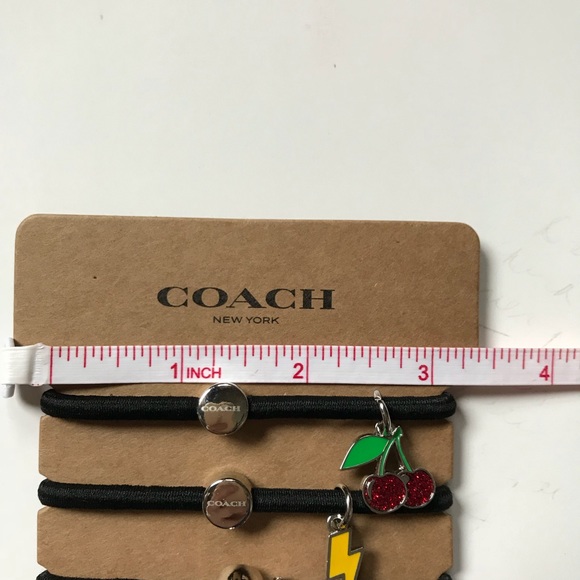 Coach elastic ponytail bands NWT - Picture 3 of 3